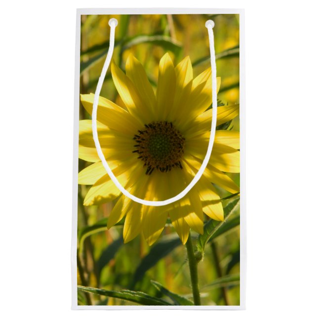 Pequeña Bolsa de regalo de brillo de girasol (Anverso)
