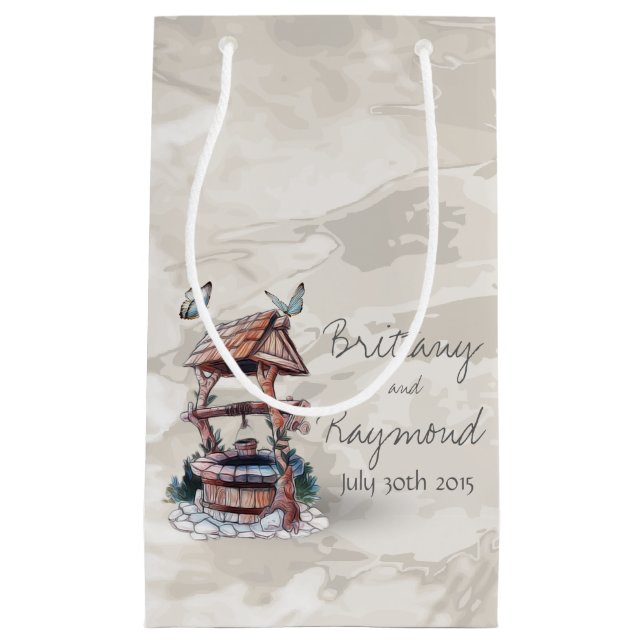 PEQUEÑA BOLSA DE REGALO DE BUTTERFLY WISHING (Anverso)