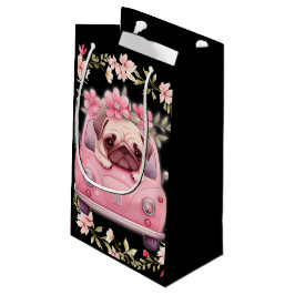 Pequeña Bolsa de regalo de cachorro rosa