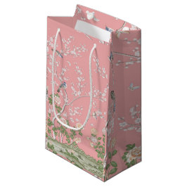 Pequeña Bolsa de regalo de Chinoiserie rosa