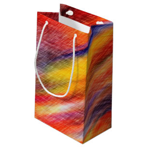 Pequeña Bolsa de regalo de color de puesta de sol abstract