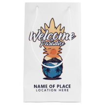 Bolsa de regalo de color y texto para personalizad