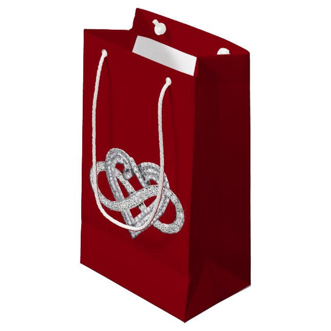 Pequeña Bolsa de regalo de corazón infinito (Angulo Anverso)