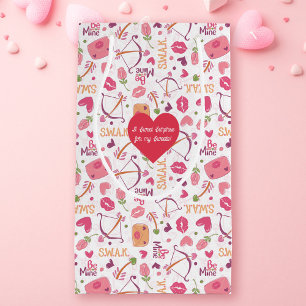 Pequeña Bolsa de regalo de corazones y besos día de San Va