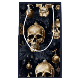 Pequeña Bolsa de regalo de cráneo de oro (Marina)