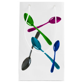 Pequeña Bolsa de regalo de cucharas reflectantes culinaria
