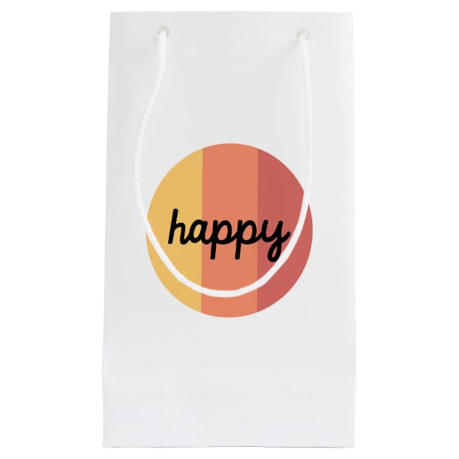 Pequeña Bolsa de regalo de Cute Happy (Anverso)