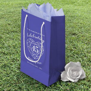 Pequeña Bolsa de regalo de esposa de 45 años de aniversari