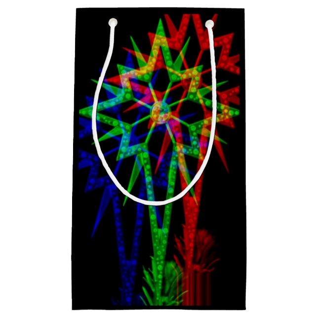 Pequeña Bolsa de regalo de estrella psicodélica (Anverso)