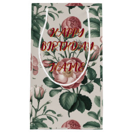 Pequeña Bolsa de regalo de feliz cumpleaños personalizada