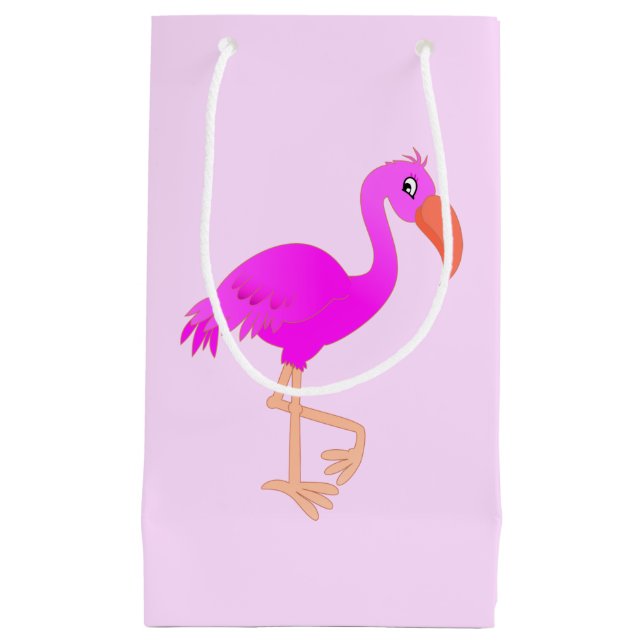 Pequeña Bolsa de regalo de flamenco rosa (Anverso)