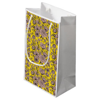 Pequeña Bolsa de regalo de flor amarilla