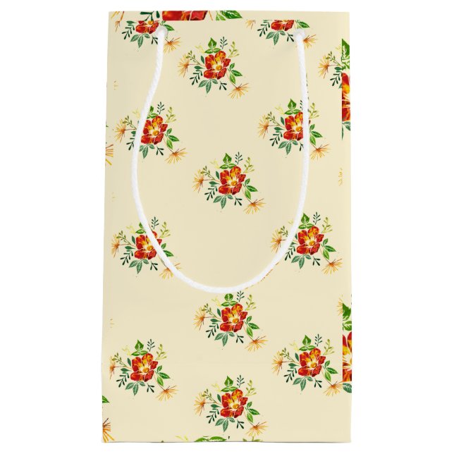 Pequeña Bolsa de regalo de flor de primavera (Anverso)