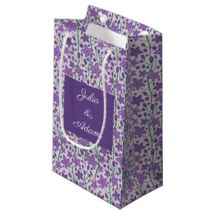Pequeña Bolsa de regalo de flor púrpura