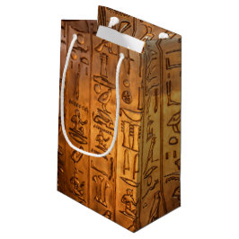Pequeña Bolsa de regalo de guión egipcio de oro