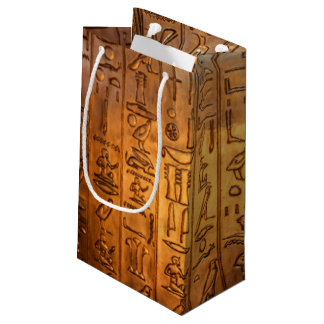 Pequeña Bolsa de regalo de guión egipcio de oro
