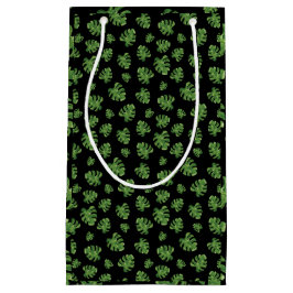 Pequeña Bolsa de regalo de hoja de Monstera