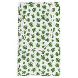 Pequeña Bolsa de regalo de hoja de Monstera