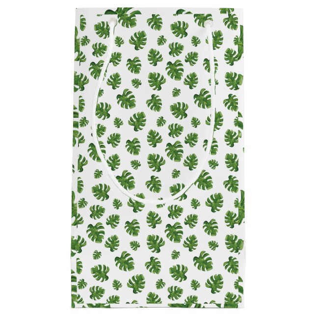 Pequeña Bolsa de regalo de hoja de Monstera (Anverso)