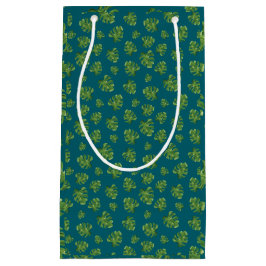 Pequeña Bolsa de regalo de hoja de Monstera