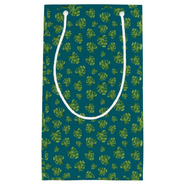 Pequeña Bolsa de regalo de hoja de Monstera (Anverso)