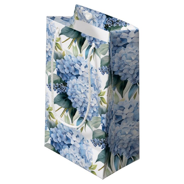 Pequeña Bolsa de regalo de hortensias (Angulo Anverso)
