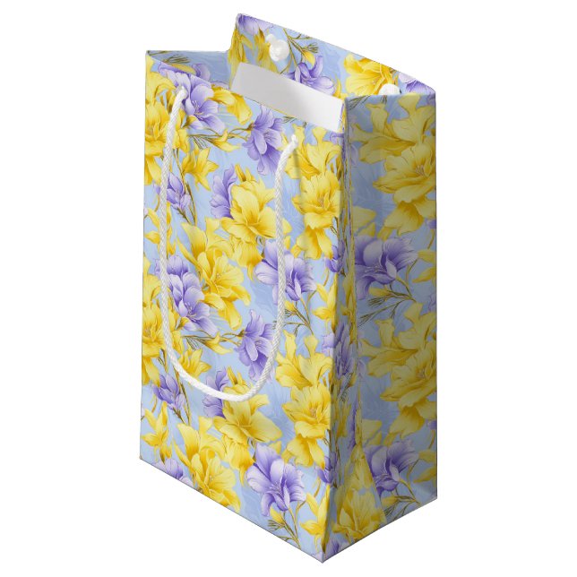 Pequeña Bolsa de regalo de impresión floral (Angulo Anverso)