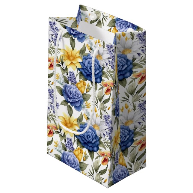 Pequeña Bolsa de regalo de impresión floral (Angulo Anverso)