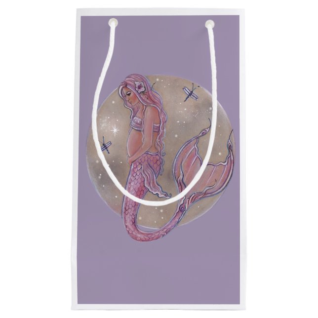 Pequeña Bolsa de regalo de la ducha de bebé de sirena de e (Anverso)