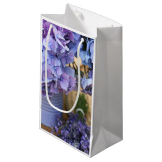 Pequeña Bolsa de regalo de la flor morada