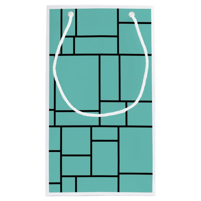 Pequeña Bolsa de regalo de la locura rectangular (Reverso)