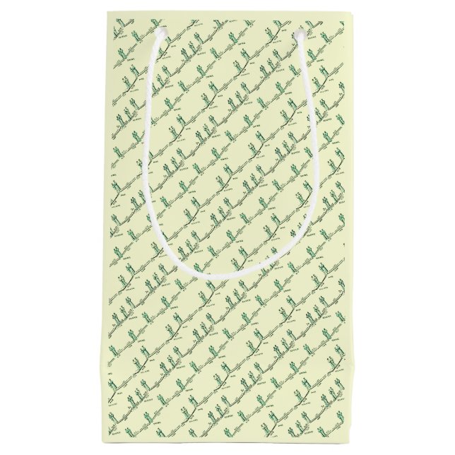 Pequeña Bolsa de regalo de lecciones de baile (amarillo) (Anverso)