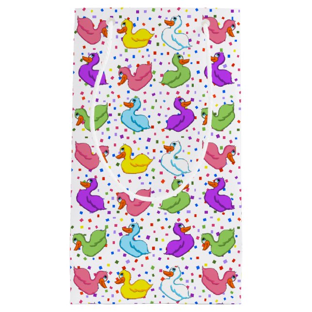 Pequeña Bolsa de regalo de los Ducks coloridos (Anverso)