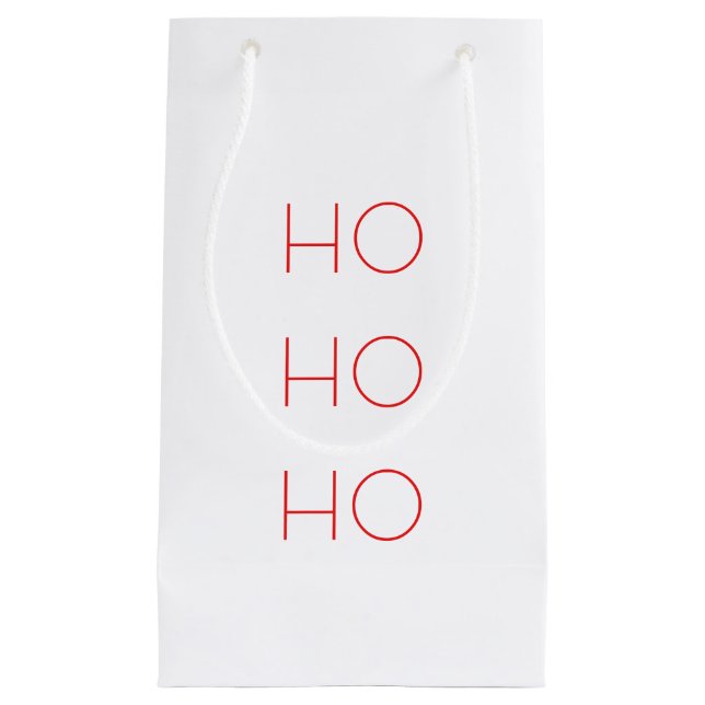 Pequeña Bolsa de regalo de los Navidades de HO HO HO minim (Anverso)