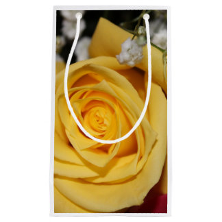 Pequeña Bolsa de regalo de los Petales de rosa amarillos