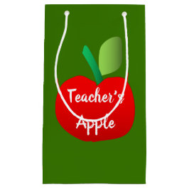 Pequeña Bolsa de regalo de manzana para maestros