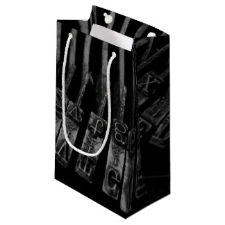 Pequeña Bolsa de regalo de máquina de escribir antigua par