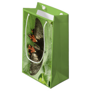 Pequeña Bolsa de Regalo de Mariposa de bonito de color Neg