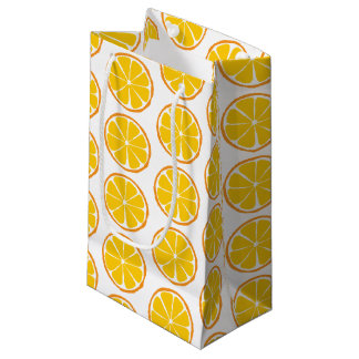 Pequeña Bolsa de regalo de Naranja de cítricos de verano -