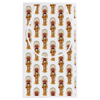 Pequeña Bolsa de regalo de Navidad Cascanueces Nativo Amer