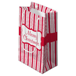 Pequeña Bolsa de regalo de Navidad de caramelo de menta re