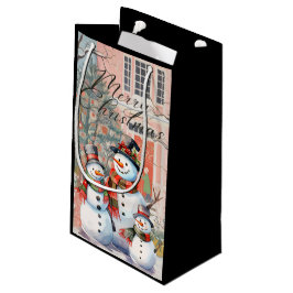 Pequeña Bolsa de Regalo de Navidad de Feliz