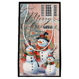 Pequeña Bolsa de Regalo de Navidad de Feliz