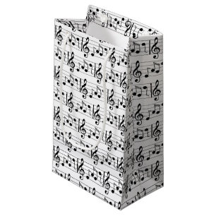 Pequeña Bolsa de regalo de nota musical