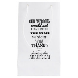 Pequeña Bolsa de regalo de nuestro Boda - Pequeño, brillan