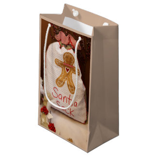 Pequeña Bolsa de regalo de pan de jengibre para el hombre