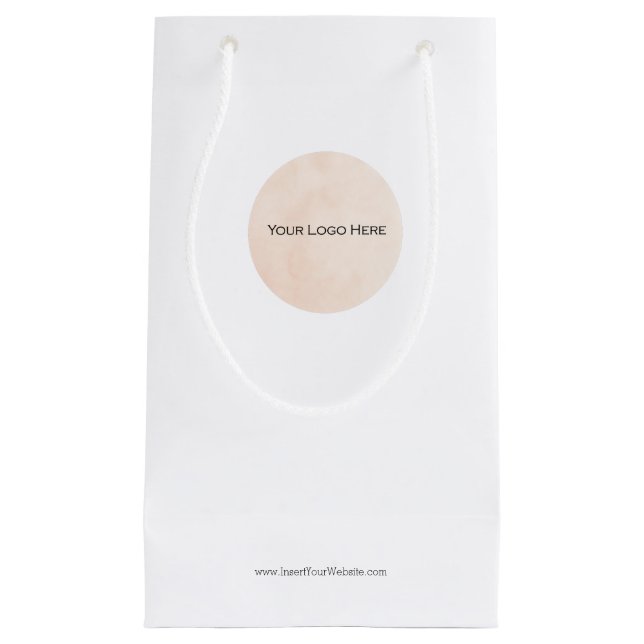 Pequeña Bolsa de regalo de papel con logotipo (Anverso)