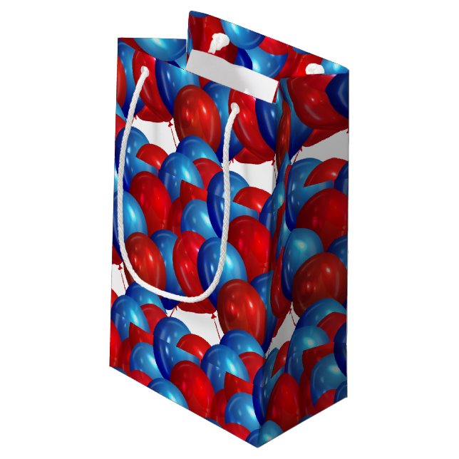 Pequeña Bolsa de regalo de papel de globos (Angulo reverso)