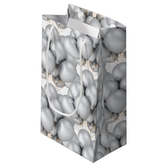 Pequeña Bolsa de regalo de papel de globos (Angulo Anverso)