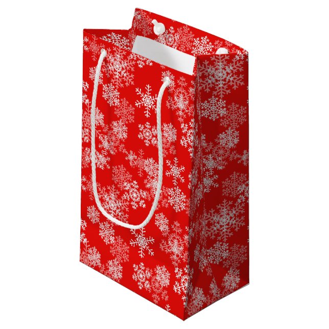 Pequeña Bolsa de regalo de papel de vacaciones para navida (Angulo Anverso)